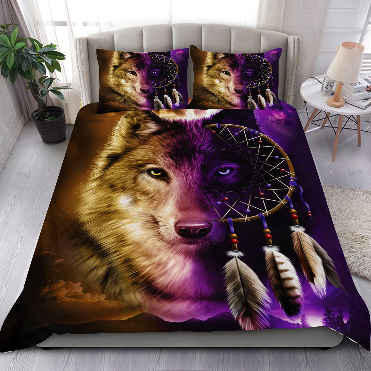 Wolf's Dream - Native American Bedding Set