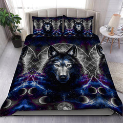 Lunar Wolf - Native American Bedding Set