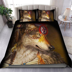 Spirit Wolf - Native American Bedding Set