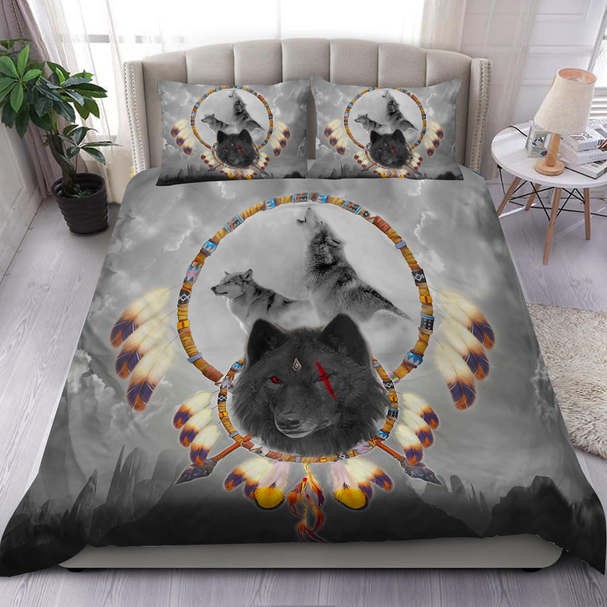 Wolf Spirit - Native American Bedding Set