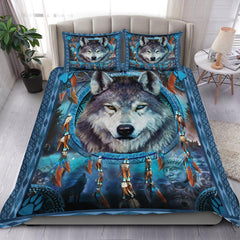 Guardian Wolf - Native American Bedding Set