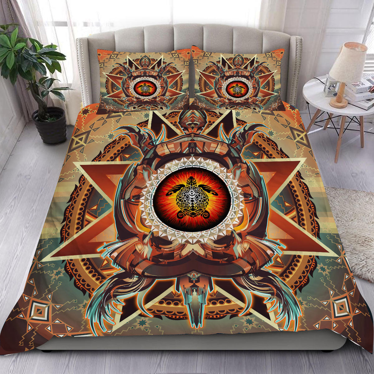 Turtle Guardian - Native American Bedding Set