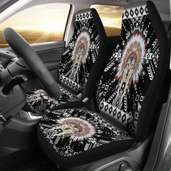 Chief Wolf-Native American Car Seat Cover