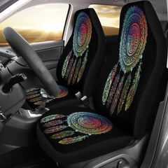 Dream Catcher Black-Native American Car Seat Cover