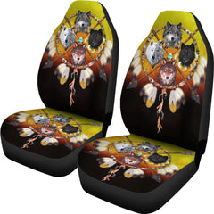 Wolves Protector-Native American Car Seat Cover