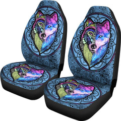 Mystic Coyote-Native American Car Seat Cover