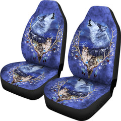 Dream Wolf-Native American Car Seat Cover