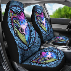 Mystic Coyote-Native American Car Seat Cover