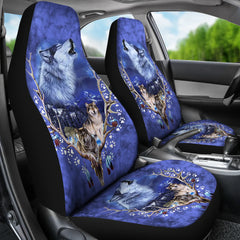 Dream Wolf-Native American Car Seat Cover