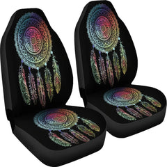 Dream Catcher Black-Native American Car Seat Cover